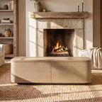 Tavolino rettangolare marrone con 4 cassetti – Posti a sedere 1