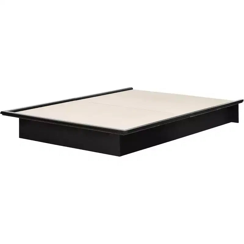 Struttura letto a piattaforma nera/marrone/cioccolato – Senza testiera, Queen, Posti 2