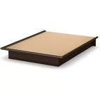 Struttura letto a piattaforma nera/marrone/cioccolato – Senza testiera, Queen, Posti 2