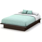 Struttura letto a piattaforma nera/marrone/cioccolato – Senza testiera, Queen, Posti 2