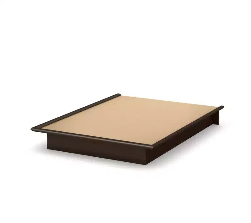 Struttura letto a piattaforma nera/marrone/cioccolato – Senza testiera, Queen, Posti 2