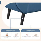 Panca fondo letto in velluto Beige/Blu/Rosa/Viola – Capitonnè, 2 cuscini, gambe in rovere, 1 posto