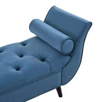 Panca fondo letto in velluto Beige/Blu/Rosa/Viola – Capitonnè, 2 cuscini, gambe in rovere, 1 posto