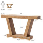 Consolle Stretta da 63" – Tabby / Legno, Accento per Ingresso e Soggiorno