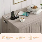 Grigio/Bianco, Stile Armadio, Mobile per Lettiera Gatto 1-Posto