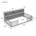 Struttura letto singola in metallo nero, stile piattaforma, montaggio a 1 persona