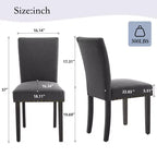 Set di sedie da pranzo imbottite in lino (Blu / Denim / Grigio) – Set da 4 o 6