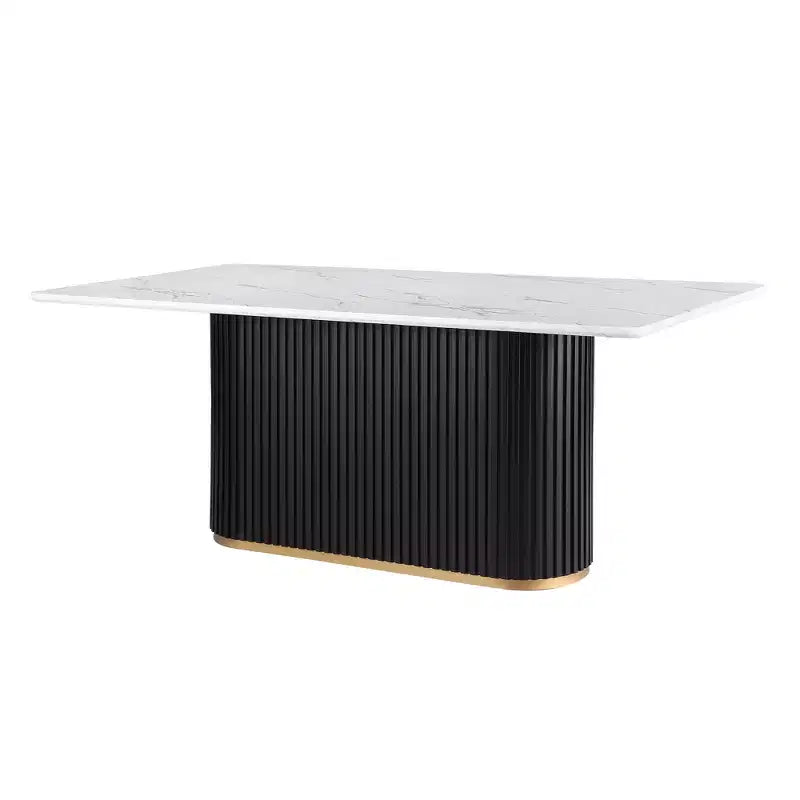 Set Tavolo da Pranzo Bianco – Sedie Imbottite, 4 o 6 Posti
