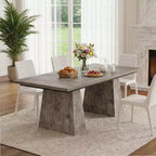 MAYEERTY 63 Rustic Dining Table, Heavy-Duty Multipurpose Table for Home & Office, Easy Assembly