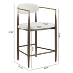 Nero/Beige e Noce/Beige | Set da pranzo 5 pezzi altezza bancone | 4 posti a sedere