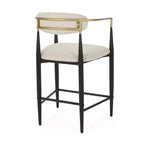 Nero/Beige e Noce/Beige | Set da pranzo 5 pezzi altezza bancone | 4 posti a sedere