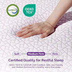 Bianco, Non-reversibile, Materasso in memory foam con gel da 30 cm, 1 persona