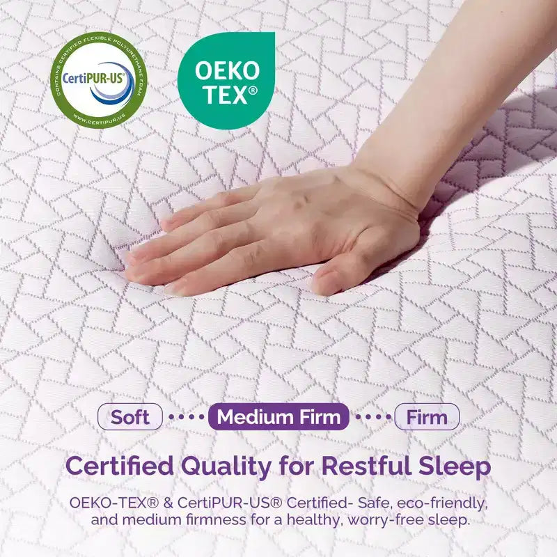 Bianco, Non-reversibile, Materasso in memory foam con gel da 30 cm, 1 persona