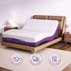 Bianco, Non-reversibile, Materasso in memory foam con gel da 30 cm, 1 persona