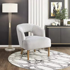 Poltrona a botte in velluto – Blu / Grigio scuro / Grigio | Posto singolo