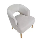 Poltrona a botte in velluto – Blu / Grigio scuro / Grigio | Posto singolo