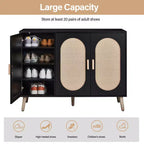 Scarpiere Indipendente in Rattan Naturale – 24 Paia
