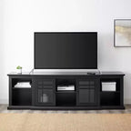 Transitional 2 Window Pane Door TV Stand for TVs up to 85
