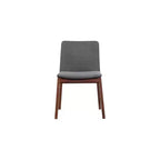 Sedie da pranzo Gray Walnut, set da 2