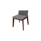Sedie da pranzo Gray Walnut, set da 2