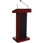 Hampden Furnishings Orator Lectern Lecture Podium Mahogany: Modern Style, MDF Frame, Laminate Surface, Adult Assembly Required