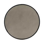 Set di 2 tavolini rotondi sovrapponibili Grigio e Nero