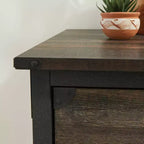 Credenza portaoggetti industriale in rovere carbonio con cassetti – 1 utente