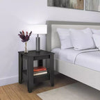 Comodino classico quadrato – Nero / Ciliegio / Grigio / Bianco, Montaggio da 1 persona