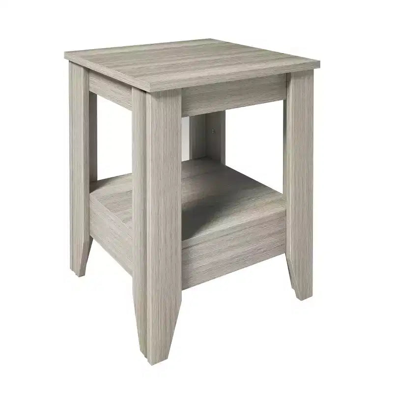 Comodino classico quadrato – Nero / Ciliegio / Grigio / Bianco, Montaggio da 1 persona