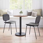 Tavolo da bistrò rotondo bianco/oro, bianco/nero, marrone/nero – 2 posti