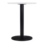 Tavolo da bistrò rotondo bianco/oro, bianco/nero, marrone/nero – 2 posti