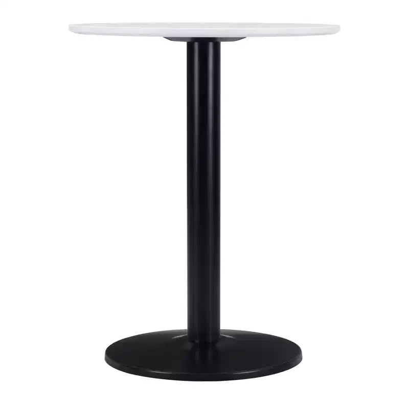 Tavolo da bistrò rotondo bianco/oro, bianco/nero, marrone/nero – 2 posti