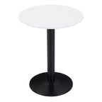 Tavolo da bistrò rotondo bianco/oro, bianco/nero, marrone/nero – 2 posti