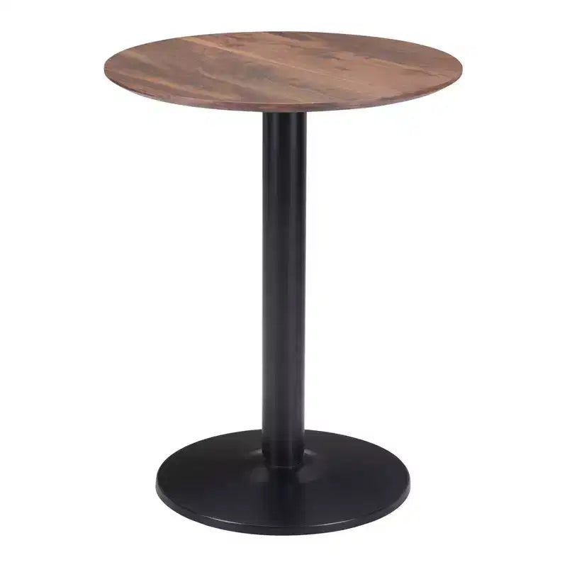 Tavolo da bistrò rotondo bianco/oro, bianco/nero, marrone/nero – 2 posti