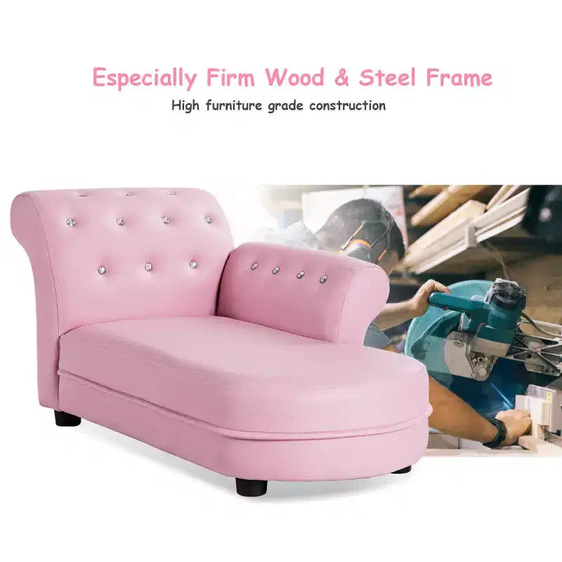 Poltroncina per bambini rosa – Seduta singola