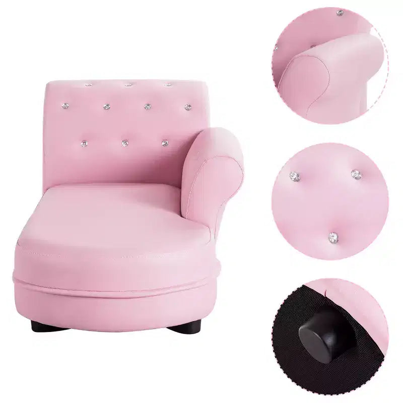 Poltroncina per bambini rosa – Seduta singola