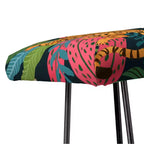 Panca contenitore Jungle Cats, nero / gambe nere e oro, 1-2 posti a sedere