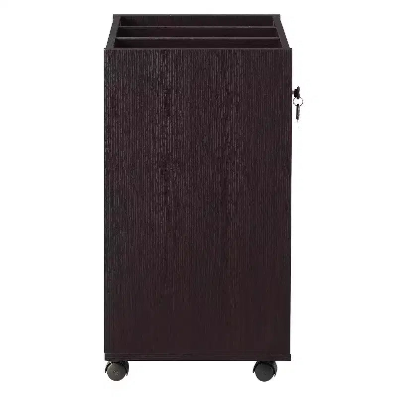 Classificatore mobile bianco a 3 cassetti con cassetto con serratura