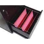 Classificatore mobile bianco a 3 cassetti con cassetto con serratura