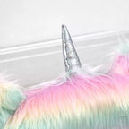Sedia da scrivania girevole Rainbow Unicorn con braccioli, altezza regolabile, per 1 persona