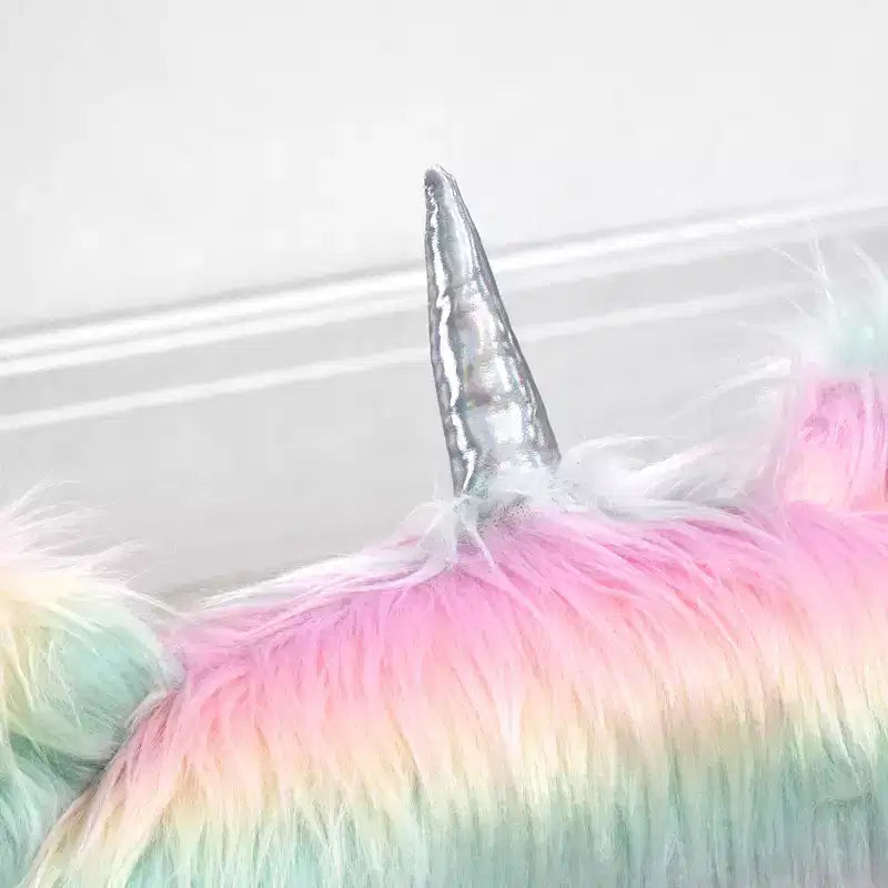 Sedia da scrivania girevole Rainbow Unicorn con braccioli, altezza regolabile, per 1 persona